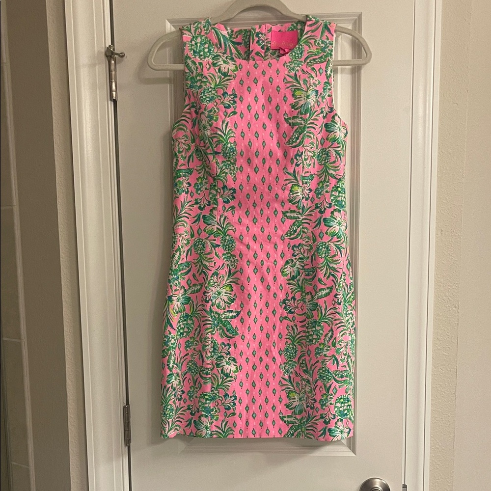Lilly Pulitzer Pink and Green Tropical dress NWT